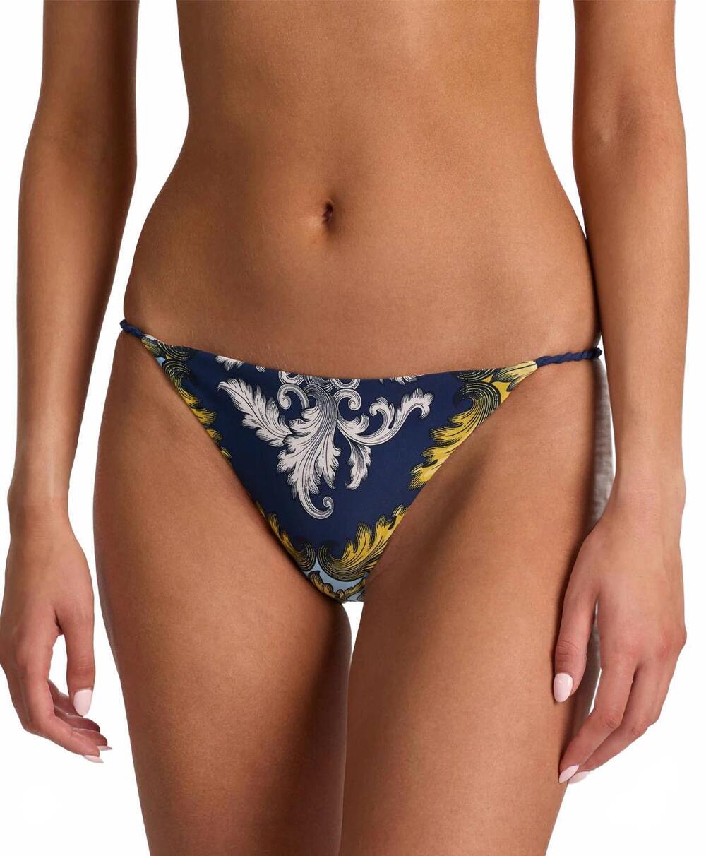 NEW PQ SWIM a+o x rope bikini bottom in antique scroll